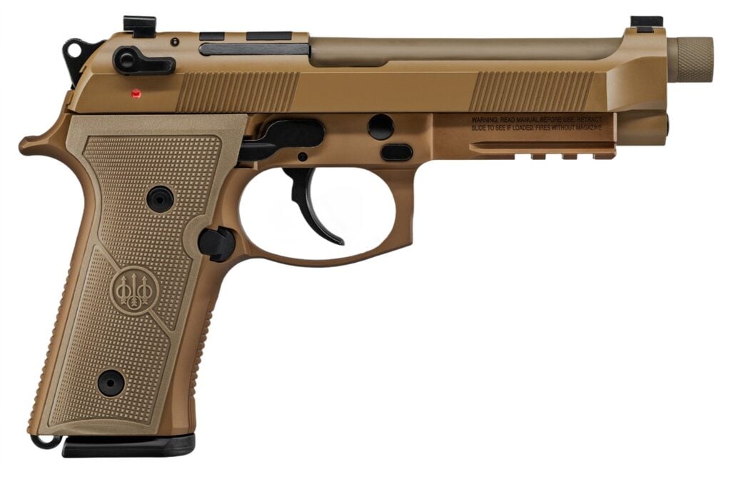 Beretta M9A4 G 9mm 5.1" barrel tan double / single action