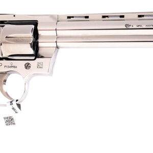 Colt Python .357 Magnum revolver with 8-inch stainless barrel and walnut grips