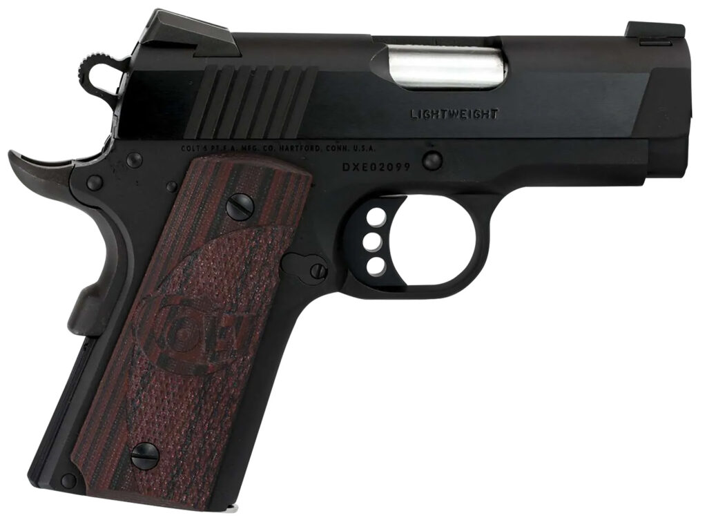 Colt Defender 9mm Luger semi-automatic pistol with 3-inch barrel