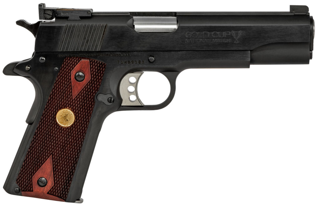 Colt Gold Cup National Match .38 Super blued semi-automatic pistol