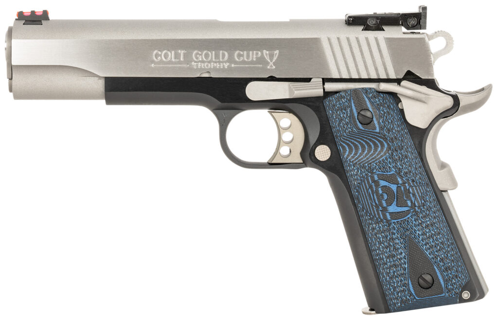 Colt Gold Cup Lite .45 ACP 1911 pistol with 5-inch barrel and two-tone finish