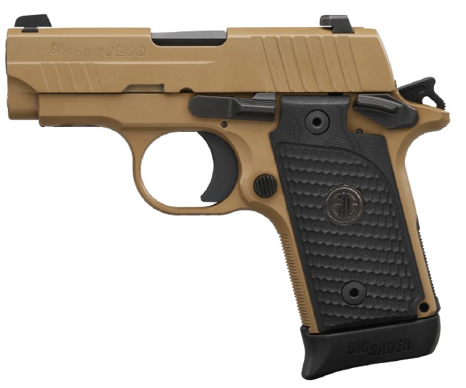 SIG Sauer P238 Emperor Scorpion .380 ACP pistol with 2.7-inch barrel and G10 grip