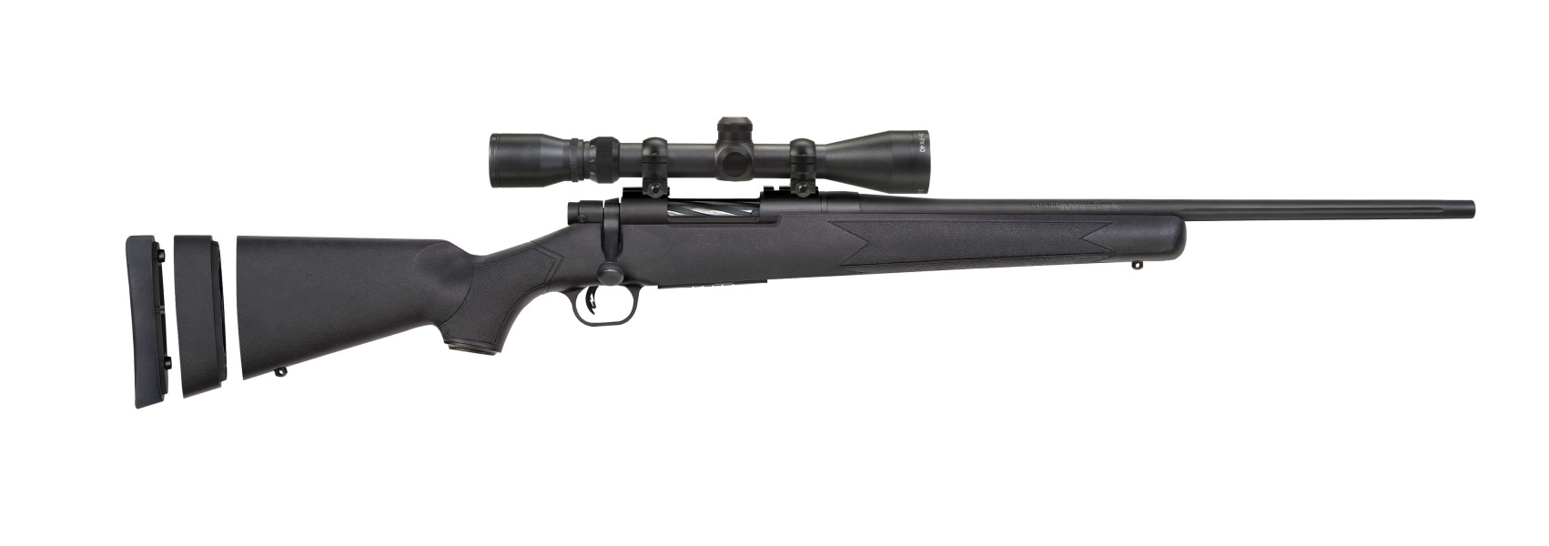 Mossberg Patriot Super Bantam .308 Win 20-Inch Scoped Rifle - Centurion Armament Co Mossberg Patriot Super Bantam .308 Winchester rifle with 20-inch fluted barrel and 3-9x40mm scope