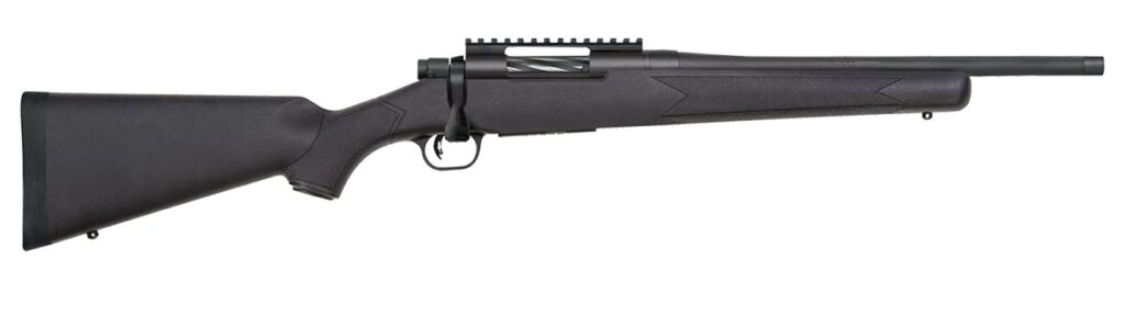 Mossberg Patriot Carbine .22-250 Remington rifle with 18-inch threaded bull barrel