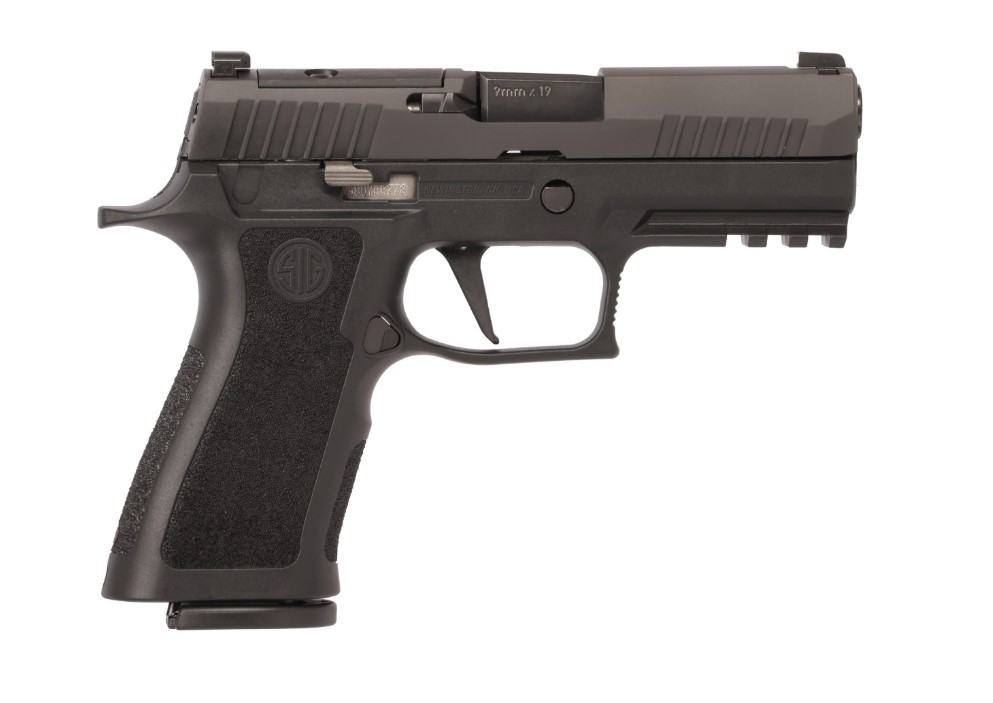 SIG SAUER P320 X-Series 9mm pistol with 3.9-inch barrel and black polymer frame
