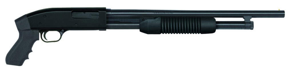 Maverick 88 Cruiser 20 gauge shotgun with 18.5 inch barrel and black pistol grip