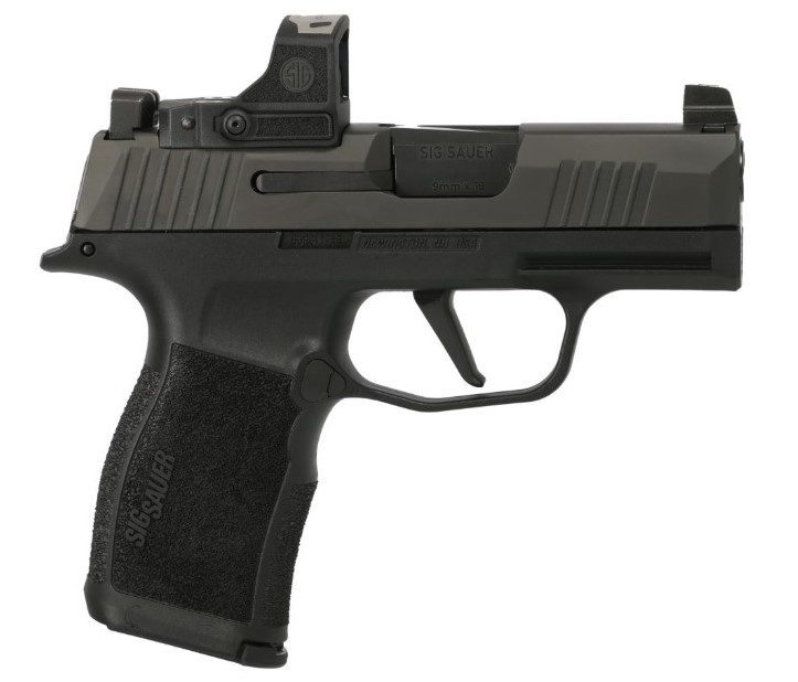 SIG Sauer P365X 9mm pistol with ROMEO-RS Compact optic and XRAY3 night sights