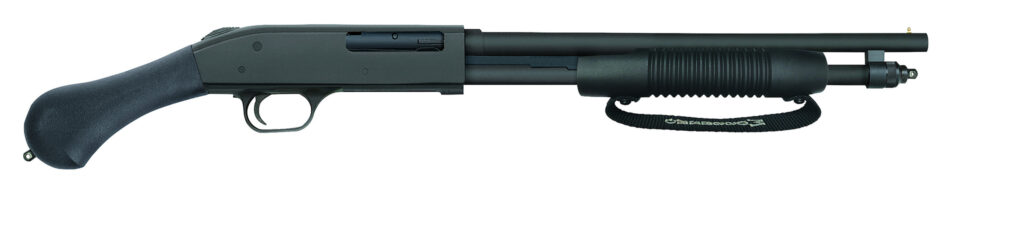 Mossberg 590 Shockwave .410 Bore pump-action shotgun with black Raptor grip