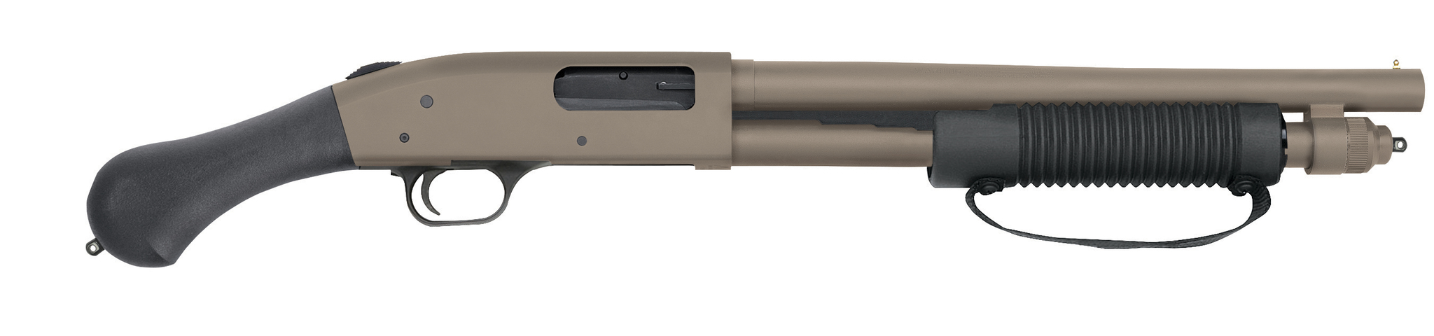 Mossberg 590 Shockwave 12 Gauge, Flat Dark Earth - Centurion Armament Co Mossberg 590 Shockwave 12 gauge pump-action firearm in Flat Dark Earth