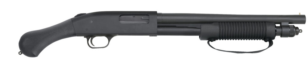 Mossberg 590 Shockwave 12 gauge pump-action shotgun with Raptor grip