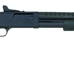 Mossberg 590 12 gauge pump shotgun with 20-inch heat-shield barrel