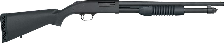 Mossberg 590 Persuader 20 gauge pump shotgun with 18.5-inch blued barrel