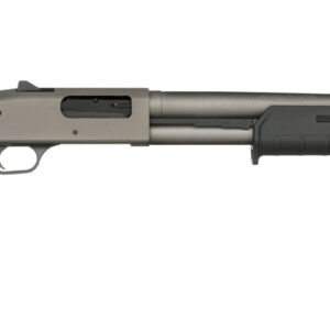 Mossberg 590A1 12 gauge pump-action shotgun with Tungsten Cerakote and Magpul SGA stock