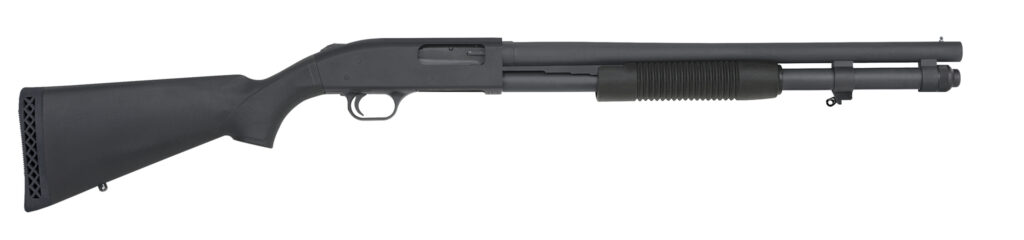 Mossberg 590A1 12 gauge pump-action shotgun with 20 inch barrel