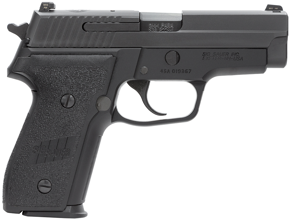 SIG SAUER M11-A1 9mm handgun with black finish and SIGLITE night sights