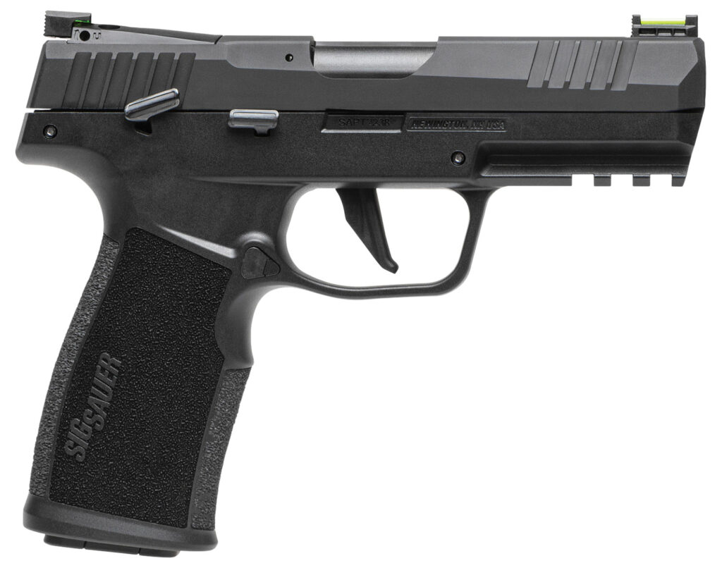SIG Sauer P322 .22 LR 4-inch black optic-ready pistol with fiber optic sights