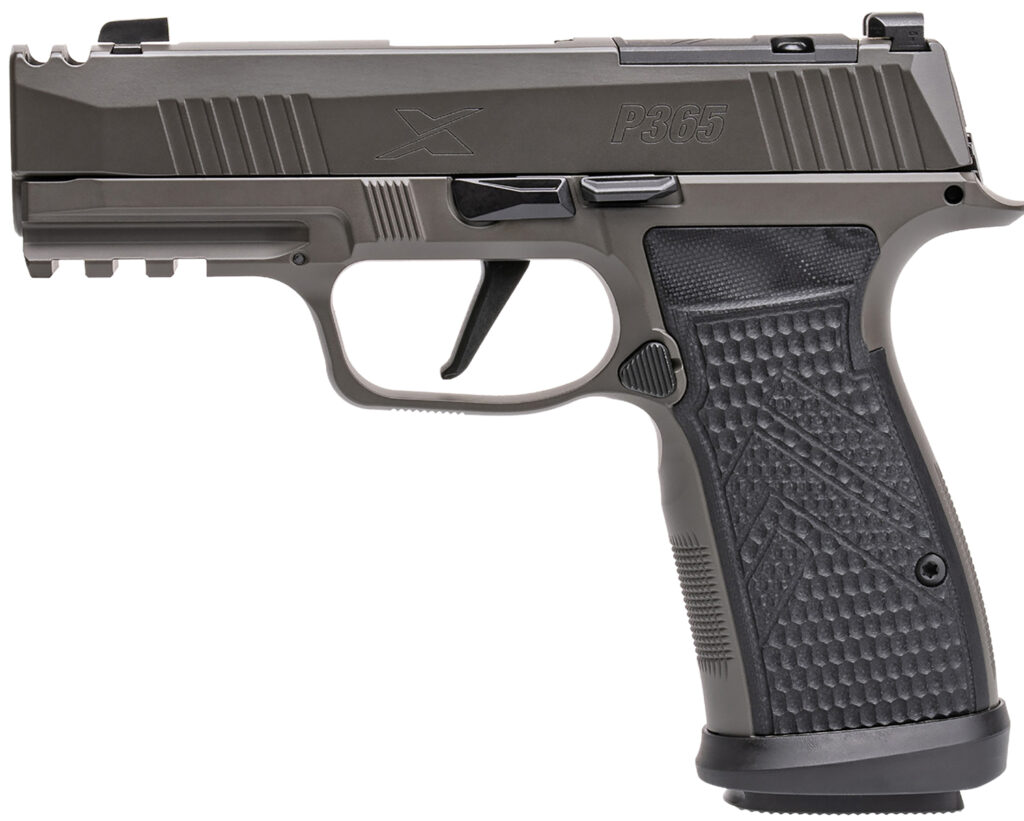 SIG SAUER P365 AXG LEGION 9mm handgun with 3.1-inch barrel and optic-ready slide