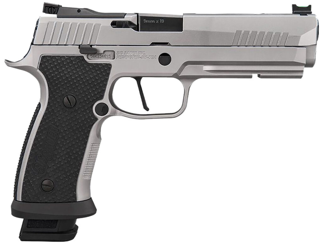 Sig Sauer P320 XFIVE SXG 9mm pistol with 5-inch optic-ready stainless-steel slide