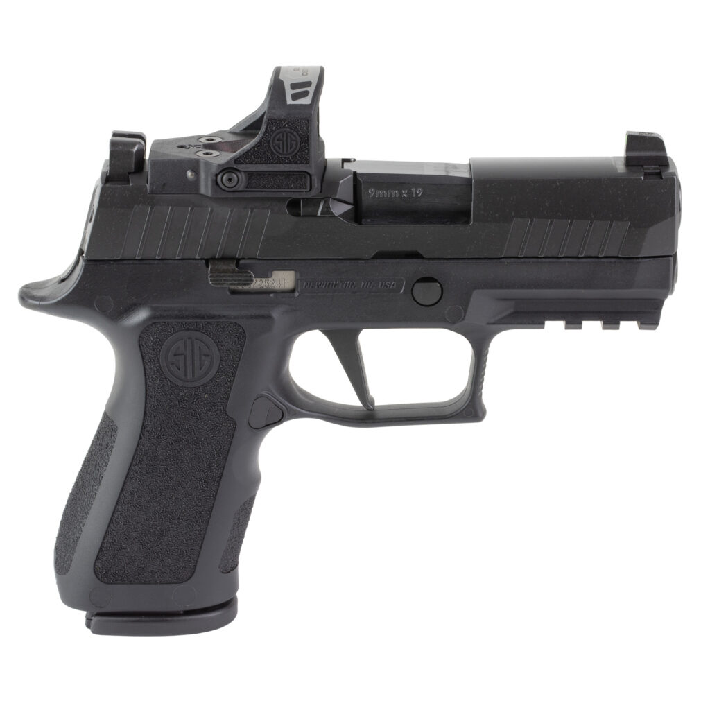 SIG SAUER P320 X-COMPACT 9mm handgun with ROMEO-RS PRO optic