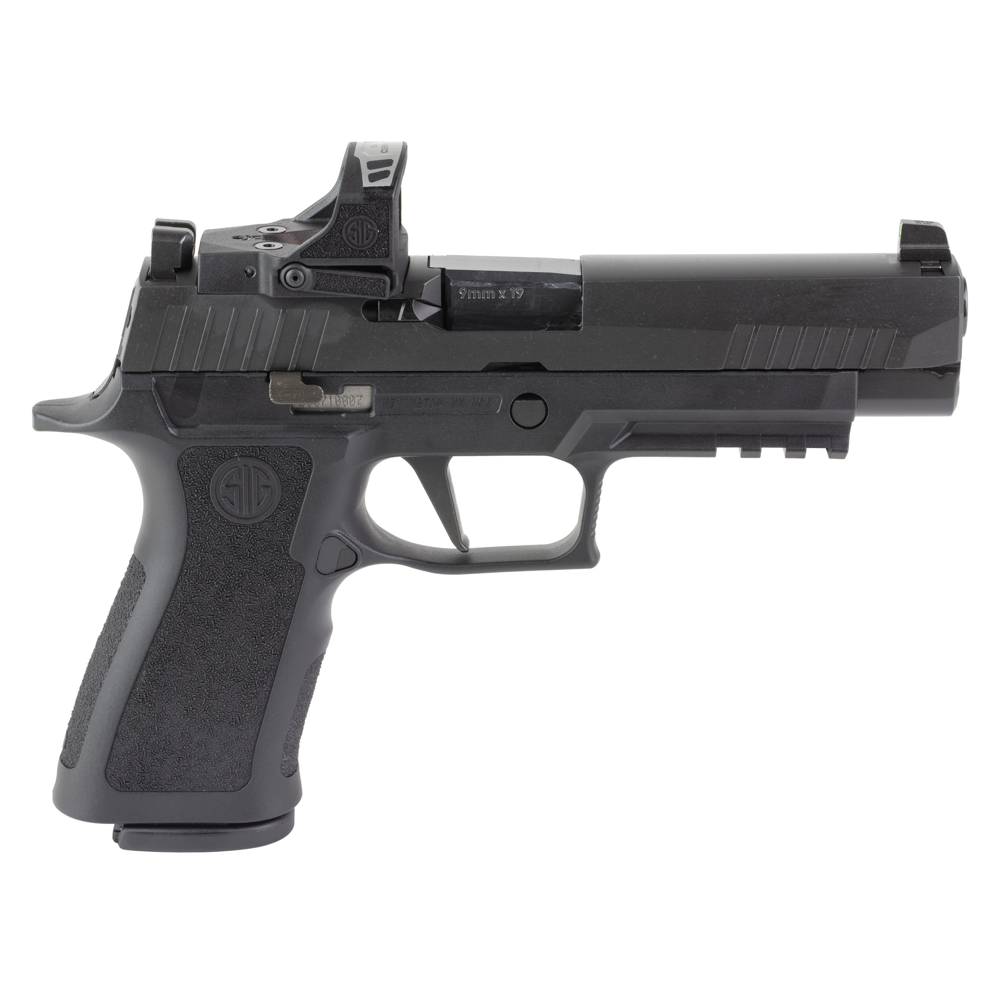 798681719952-B.jpg - Centurion Armament Co SIG Sauer P320 9mm semi-auto handgun with black finish and ROMEO-RS PRO optic