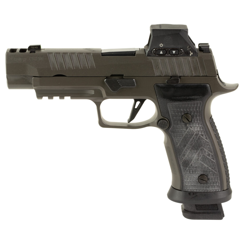 SIG Sauer P320 AXG Legion 9mm semi-auto handgun with 3.9-inch barrel