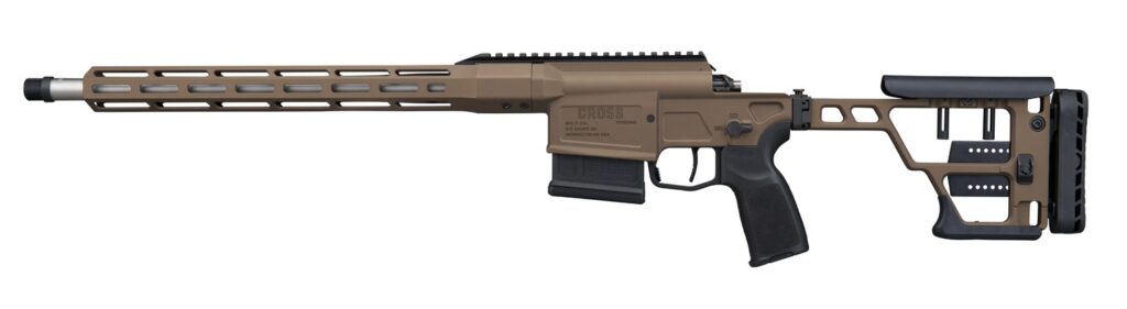 Sig Sauer CROSS bolt action rifle with 16 inch barrel and bronze Cerakote finish