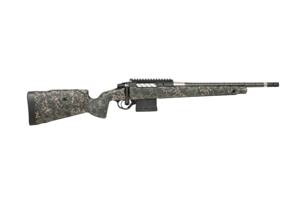 16-inch .308 / 7.62 NATO bolt-action rifle with carbon composite stock