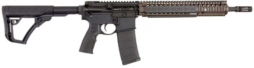 Daniel Defense M4A1 5.56 NATO AR rifle with Flat Dark Earth RIS II rail