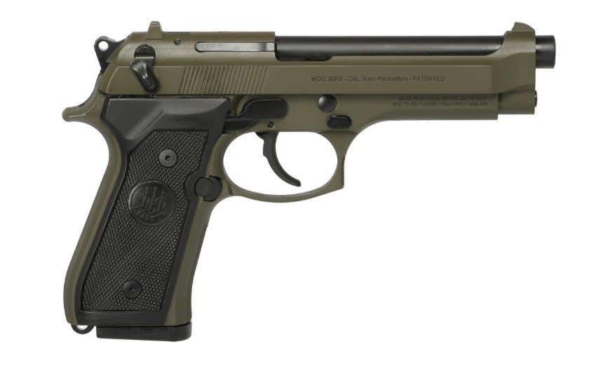 Beretta 92FS 9mm 4.9" barrel green double / single action