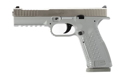 Strike One 9mm semi-automatic handgun with 5-inch barrel and fixed 3-dot sights