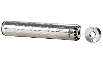 ANECHOIC AnechoX 45 .45 Caliber silver suppressor