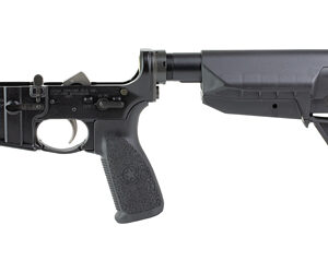 BCM GUNFIGHTER complete AR-15 lower receiver with black finish and SOPMOD stock