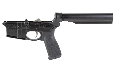 BCM complete lower receiver with anodized black finish and polymer grip