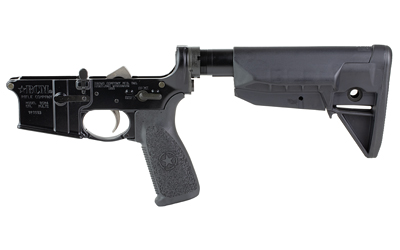 BCM complete lower receiver with black anodized finish and BCM SOPMOD stock