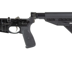BCM CMPLT LWR W/BCM STK MD 3 BK BLEM - Centurion Armament Co BCM complete lower receiver with BCM stock, black anodized finish, factory blem