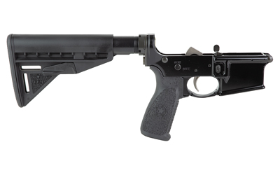 BCM CMPLT LWR W/BCM STK MD 3 BK BLEM - Centurion Armament Co BCM complete lower receiver with BCM stock, black anodized finish, factory blem