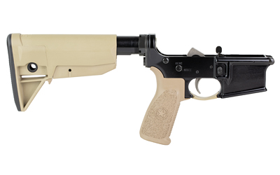 BCM CMPLT LWR W/STK MOD 0 FDE BLEM Lower Receiver - Centurion Armament Co BCM complete lower receiver with MOD 0 stock in Flat Dark Earth