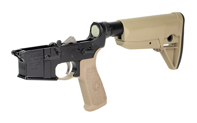BCM CMPLT LWR W/STK MOD 0 FDE BLEM Lower Receiver - Centurion Armament Co BCM complete lower receiver with MOD 0 stock in Flat Dark Earth