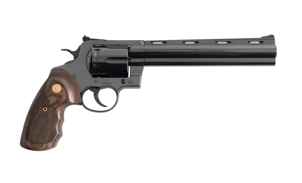 Colt Anaconda .44 Magnum 8-inch blued revolver with adjustable sights