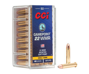 CCI Ammunition Hunting .22 WMR jacketed soft point