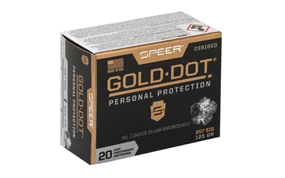 SPR GOLD DOT 357SIG 125GR HP 20/200 - Centurion Armament Co SPR GOLD DOT 357SIG 125GR HP 20/200