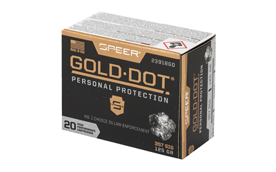 SPR GOLD DOT 357SIG 125GR HP 20/200 - Centurion Armament Co SPR GOLD DOT 357SIG 125GR HP 20/200