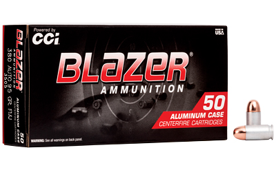 CCI Ammunition Blazer .380 ACP full metal jacket