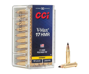 CCI Ammunition V-Max .17 HMR v-max