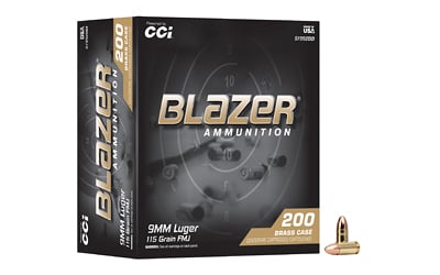CCI Ammunition Blazer 9mm full metal jacket