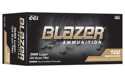 CCI Ammunition Blazer 9mm full metal jacket