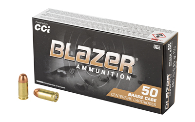 CCI Ammunition Blazer Brass .380 ACP full metal jacket