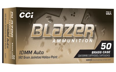 CCI Ammunition Blazer Brass Hollow Point 10mm hollow point