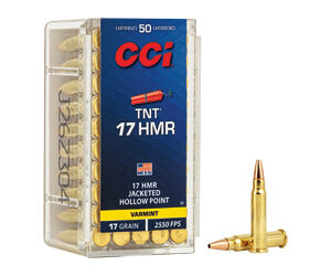 CCI Ammunition TNT .17 HMR hollow point