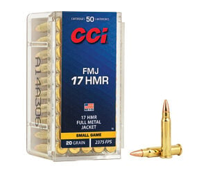 CCI Ammunition Hunting .17 HMR full metal jacket